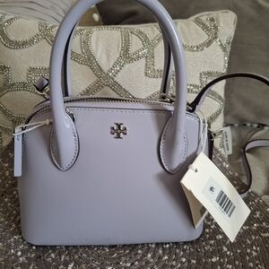 Tory Burch Lavender Mini Satchel with Top Handles